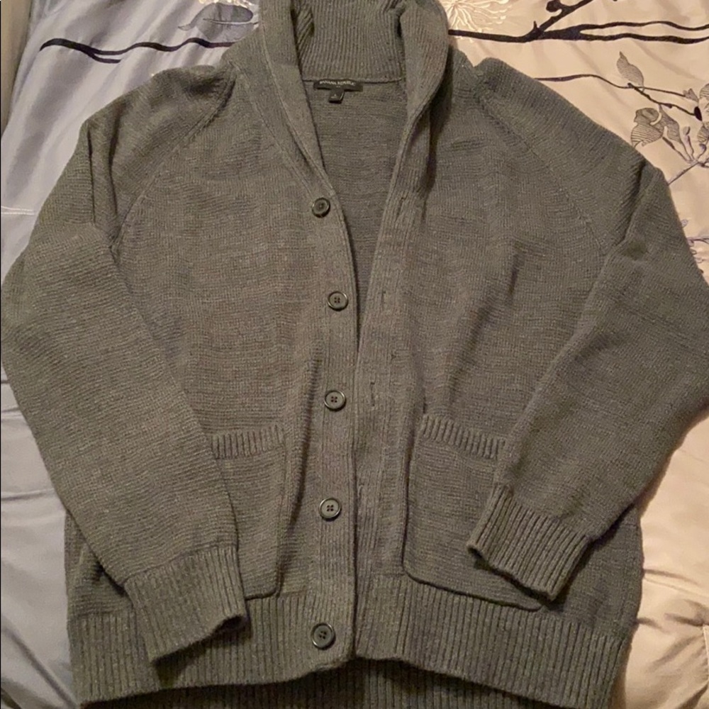 Gray Banana Republic Cardigan